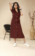 MAROON DRESS